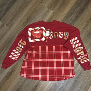 Walt Disney World Christmas Holiday Snacks Spirit Jersey Size XXL Red 2021